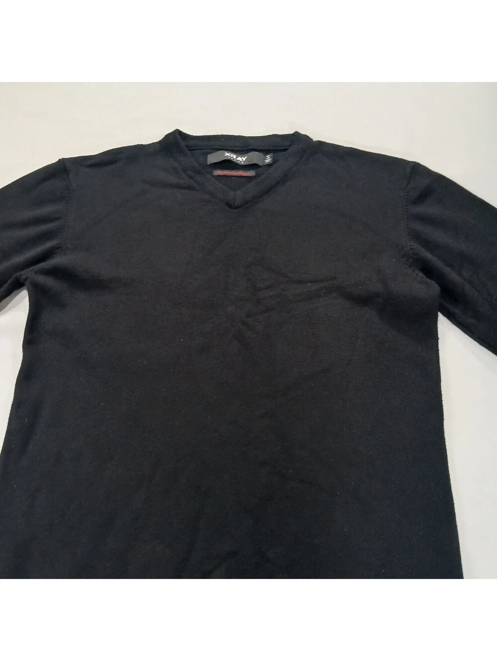 XRAY Jeans Slim Fit Premium Comfort Men's Black Pullover Sweater Size S Chest 37